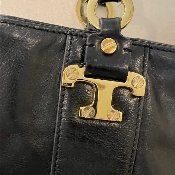 Tory Burch black Leather Tote Bag - Picture 3 of 16